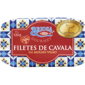 Filete de Cavala em Molho Vilão lata 120 g - Briosa