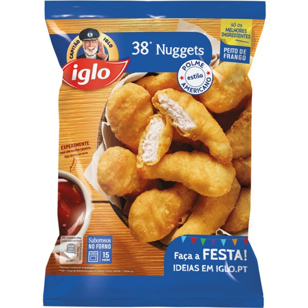 Iglo 38 Nuggets de Frango embalagem 697 g