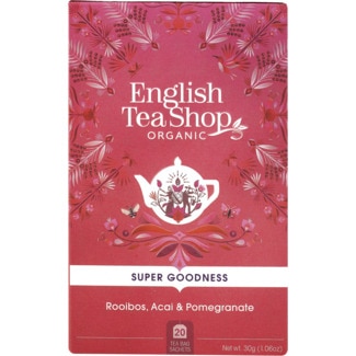 Infusão de Rooibos, Açaí e Romã Biológica embalagem 30 g - English Tea Shop