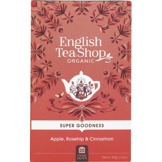Infusão Super Goodness de Maçã, Roseira Brava e Canela Biológica embalagem 35 g - English Tea Shop