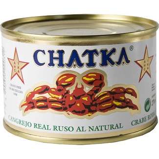 cangrejo real ruso al natural 60% patas lata 185 g - Chatka