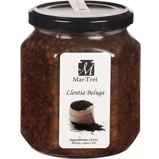 lenteja caviar cocida frasco 560 g - Mar-tret
