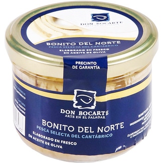 bonito del norte en aceite de oliva frasco 180 g - Don Bocarte