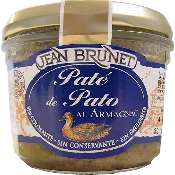 paté de pato al Almagnac tarro 180 g