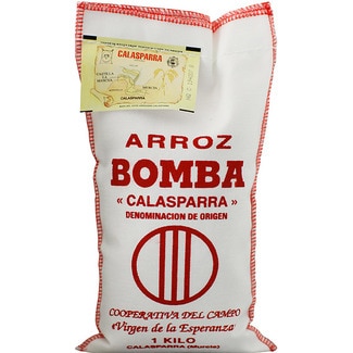 arroz bomba DOP de Calasparra saco 1 kg - Virgen De La Esperanza