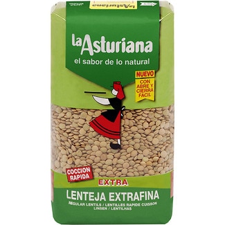 lenteja cocción rápida paquete 1 kg - La Asturiana