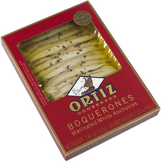 boquerones en vinagre bandeja 80 g neto escurrido - Ortiz