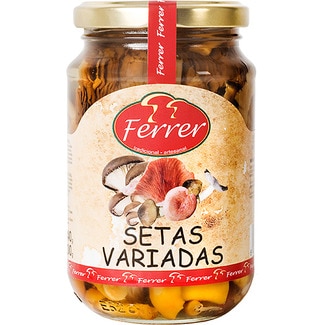 surtido de setas variadas frasco 200 g neto escurrido - Ferrer