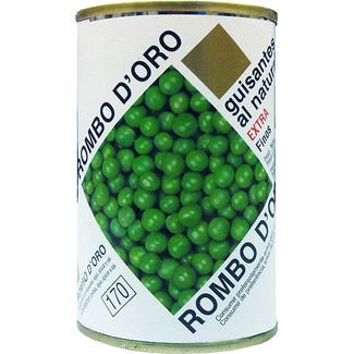 guisantes finos lata 95 g neto escurrido - Rombo D'oro