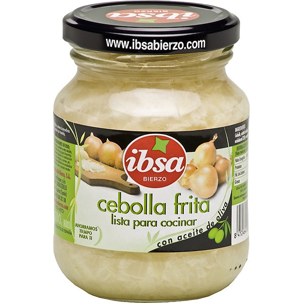 cebolla frita con aceite de oliva frasco 225 g