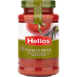tomate frito estilo Mediterráneo con aceite oliva virgen extra frasco 560 g - Helios