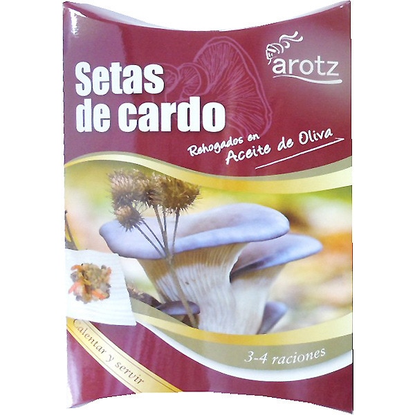 setas de cardo rehogados en aceite de oliva calentar y servir estuche 200 g