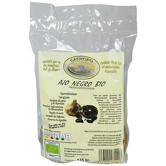 ajo negro ecológico bolsa 135 g - Cachopo