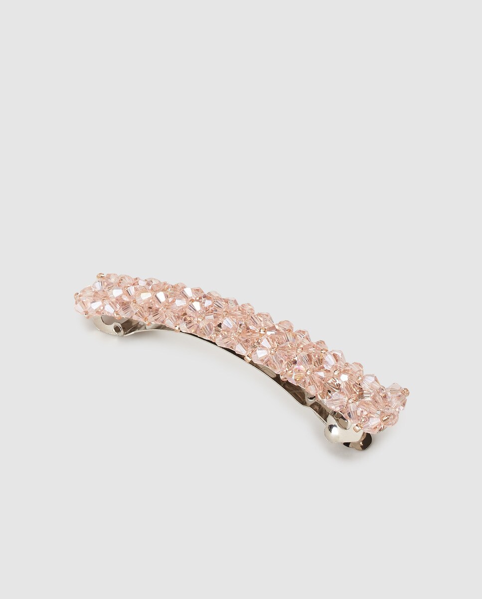 Siena - Pasador En Rosa Con Abalorios