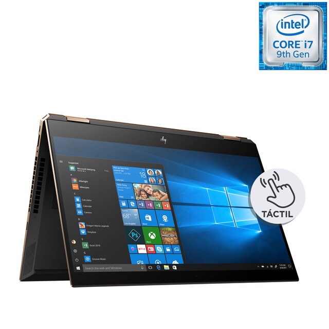 Portátil HP - Convertible 2 En 1 Spectre 15-df1000ns X360, I7, 16 GB, 1 TB SSD, GeForce GTX 1650 4GB