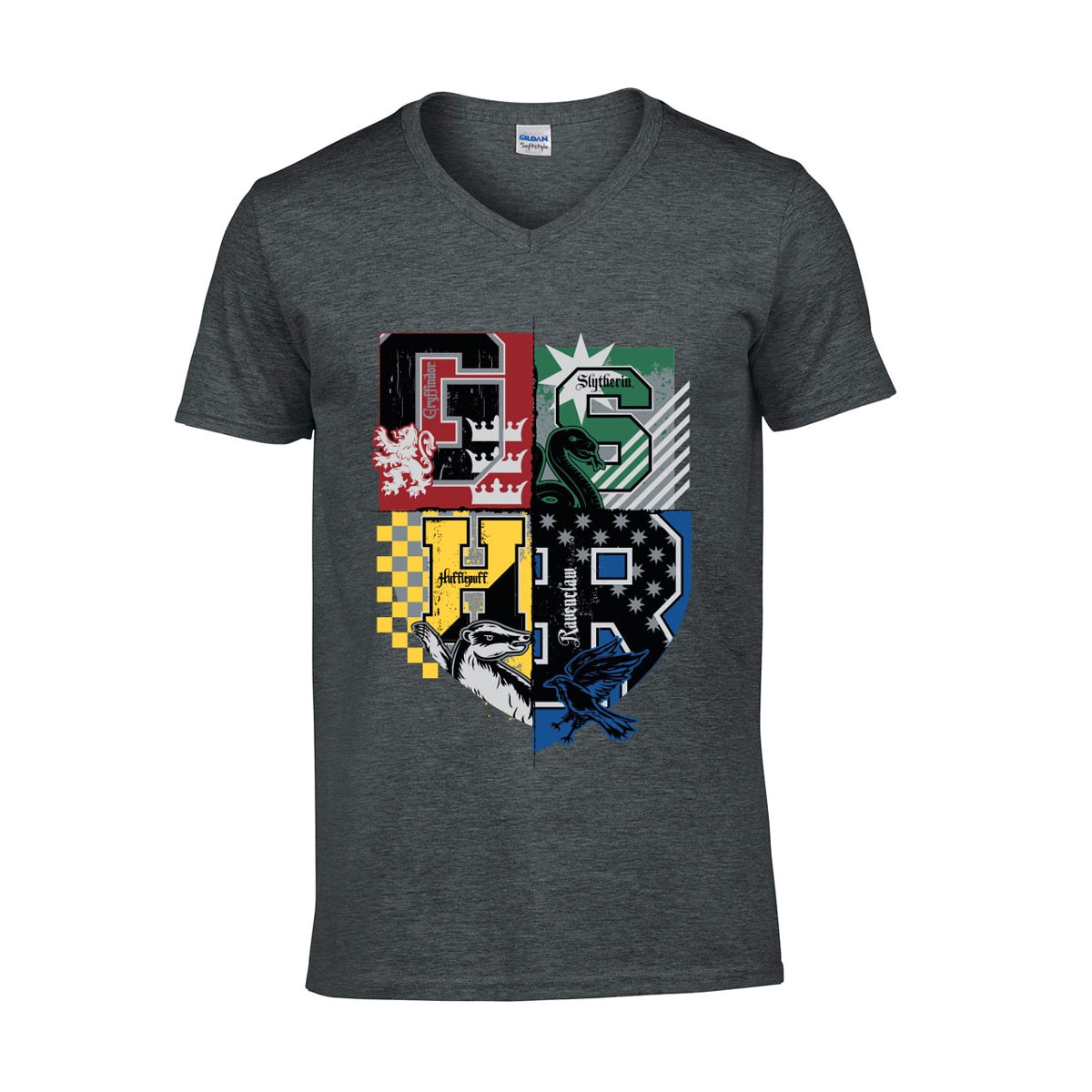 Brands In Limited - Camiseta Harry Potter Hogwarts Crests