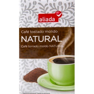 Aliada Café Moído Torrado Natural embalagem 250 g