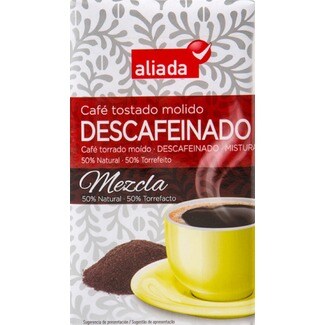 Aliada Café Descafeinado Moído de Mistura embalagem 250 g