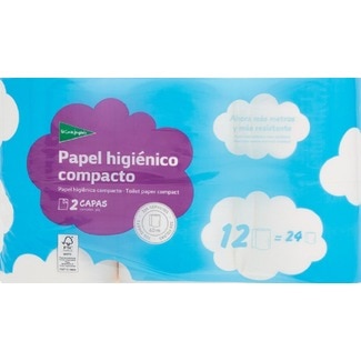 Papel Higiénico Compacto 2 Capas embalagem 12 unidades - El Corte Inglés