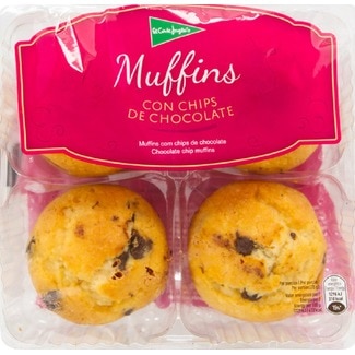 Muffins com Chips de Chocolate embalagem 300 g - El Corte Inglés