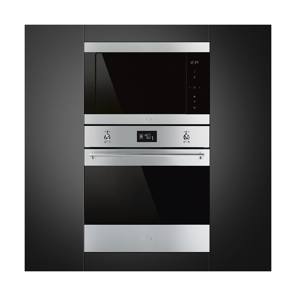 Micro-ondas com Grill Encastrável Classica Smeg FMI325X de 900 W e Capacidade de 25 Litros - Aço Inox Aço inoxidável-4
