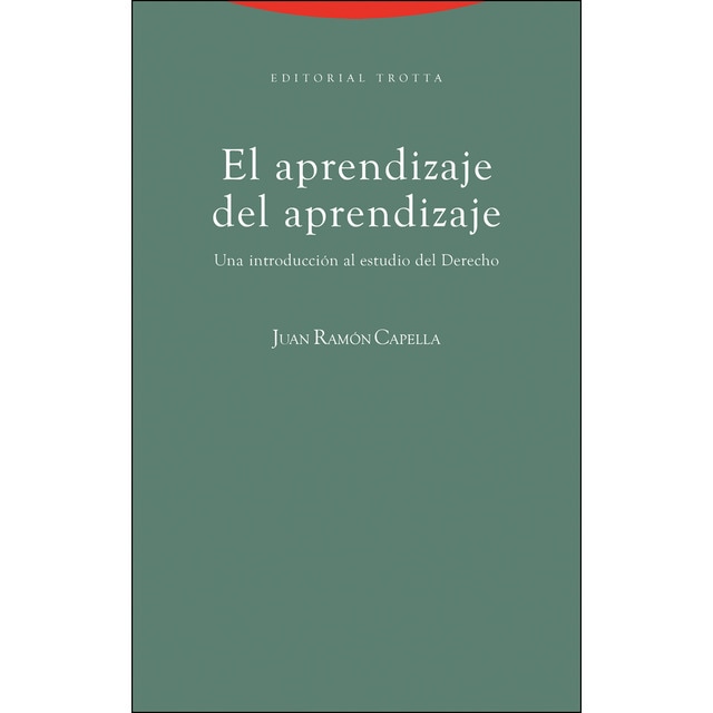 Imagen 0 de El aprendizaje del aprendizaje: Una introducción al estudio del Derecho  (Tapa blanda)