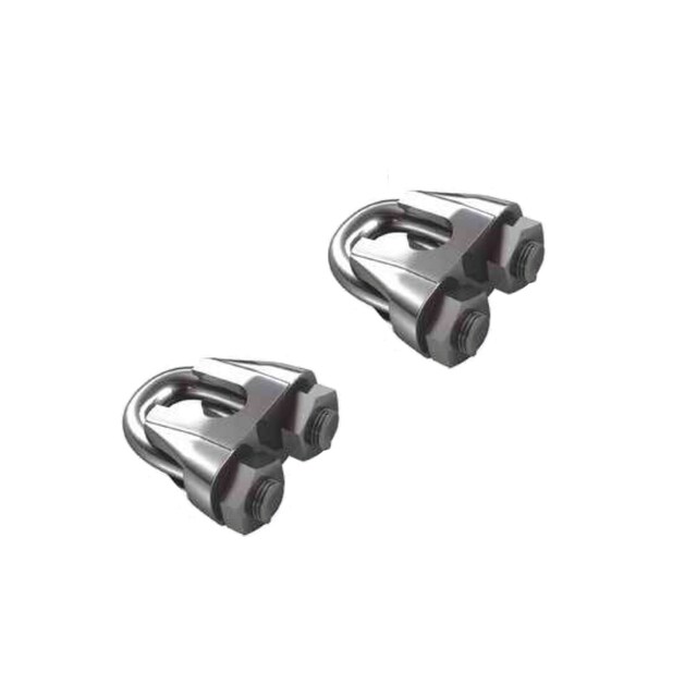 Imagen 0 de Sujetacable Acero Cincado 6,5 mm 2 Uds