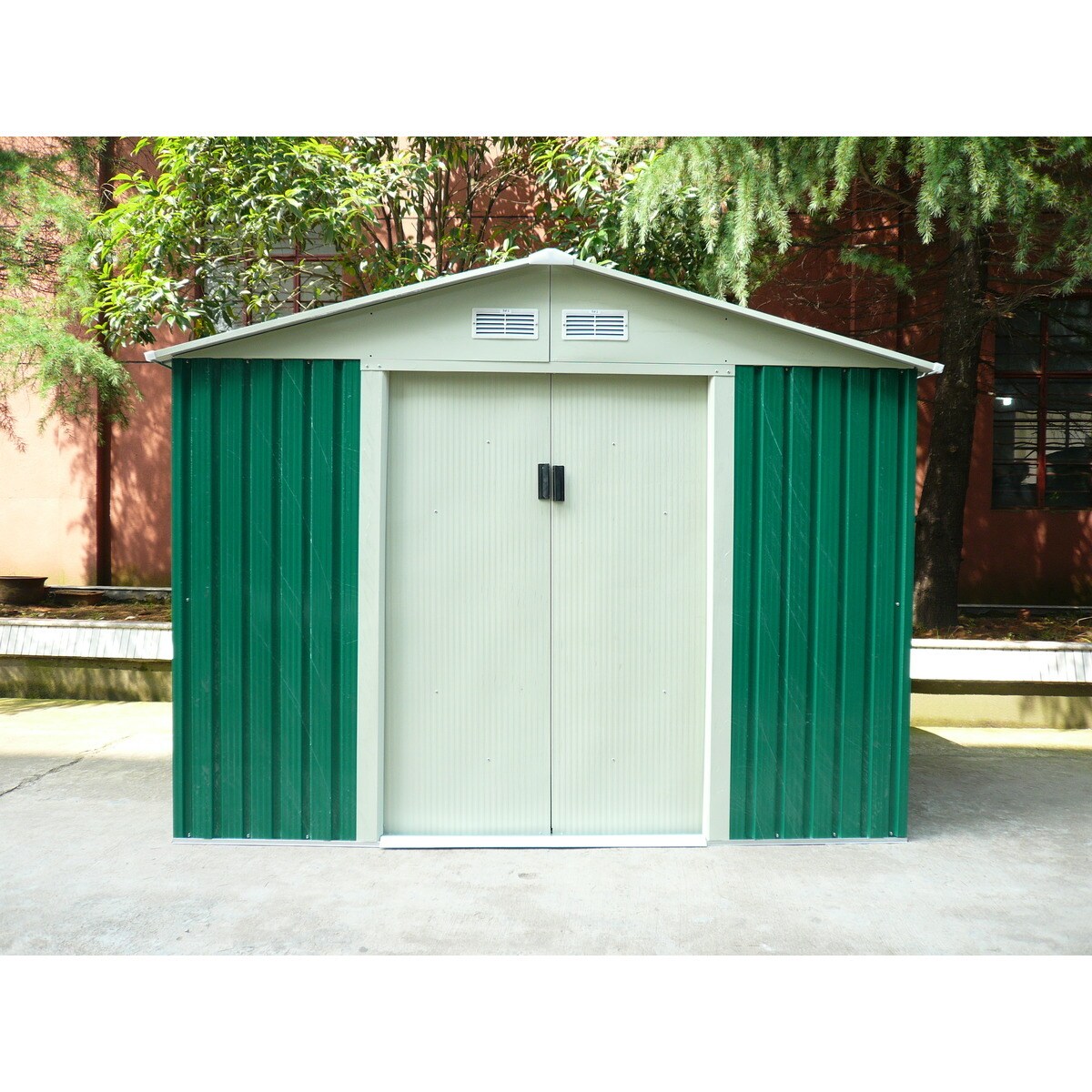 Caseta metálica Cambridge Verde / Beige-2