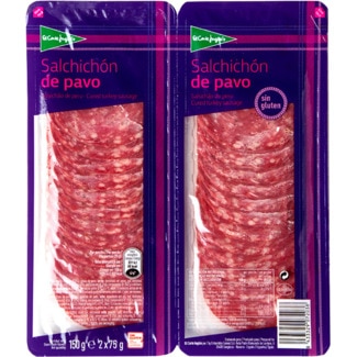 Salsichão de Peru sem Glúten Pack 2 embalagem 150 g - El Corte Inglés