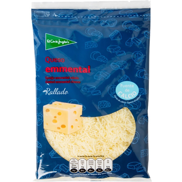 Queijo Ralado Emmental embalagem 200 g