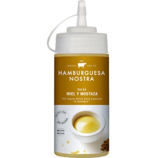 Molho de Mel e Mostarda sem Glúten embalagem 180 ml - Hamburguesa Nostra