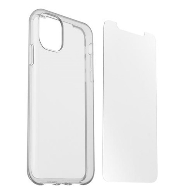 Imagem 0 de Capa Otterbox Clearly Protected + Película Vidro Temperado Alpha Galss para iPhone 11 - Transparente