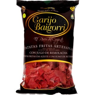 Garijo Baigorri Batatas Fritas Artesanais com Sumo de Beterraba em Azeite embalagem 130 g