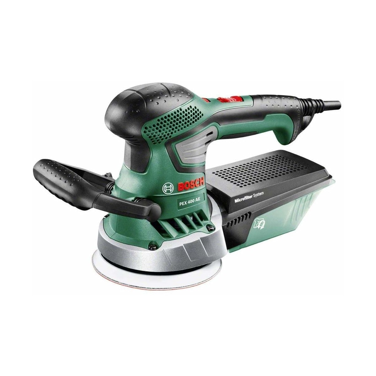 Lijadora Rotorbital Eléctrica con cable a red 350 W PEX 400 AE Verde / Negro-1