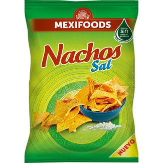 nachos con sal bolsa 200 g - Mexifoods