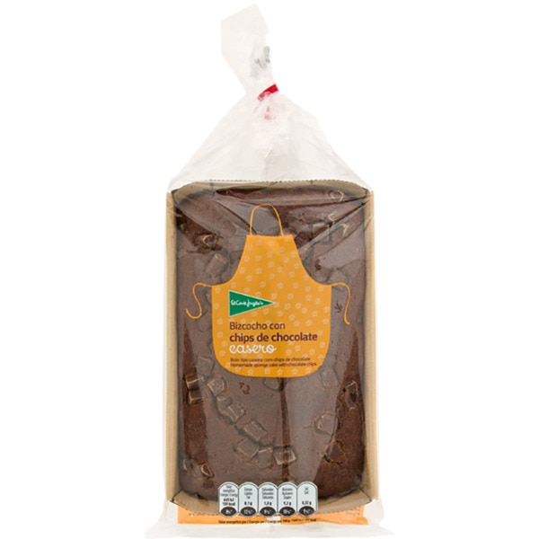 Bolo Tipo Caseiro com Pepitas de Chocolate embalagem 240 g