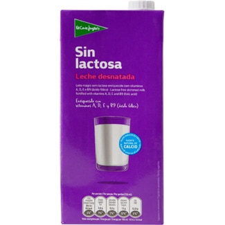 Leite Magro sem Lactose embalagem 1 L - El Corte Inglés
