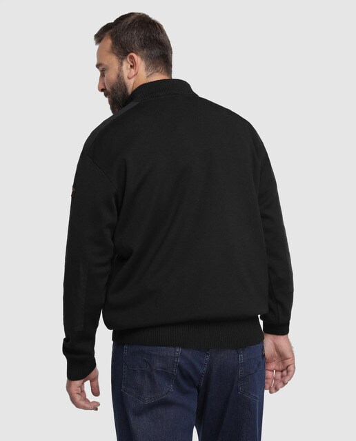 Jersey cuello alto hombre talla grande Clearance