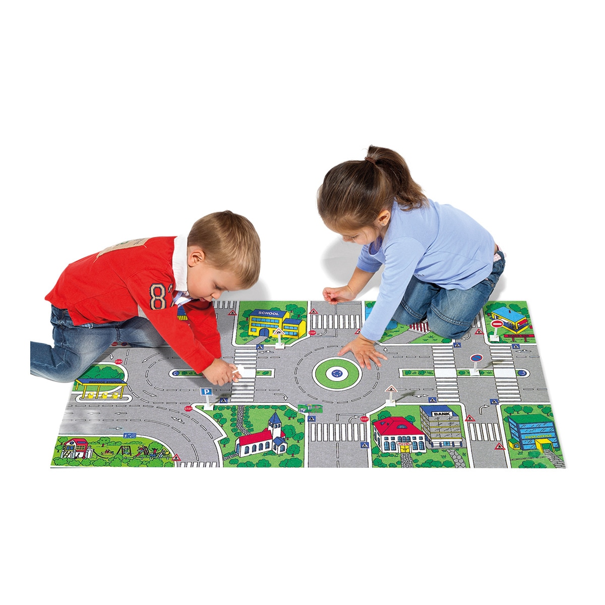 El Corte Inglés - Alfombra Circuito Con 5 Coches Y Señales De Tráfico Conduciendo Por Mi Ciudad