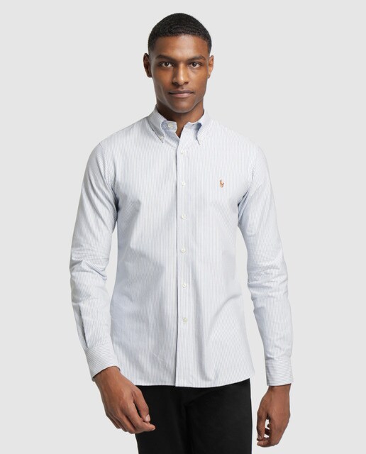 camisa ralph lauren azul claro