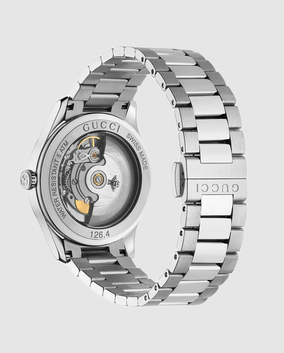 Relógio G-Timeless YA1264130 Automático de Aço Prata-2