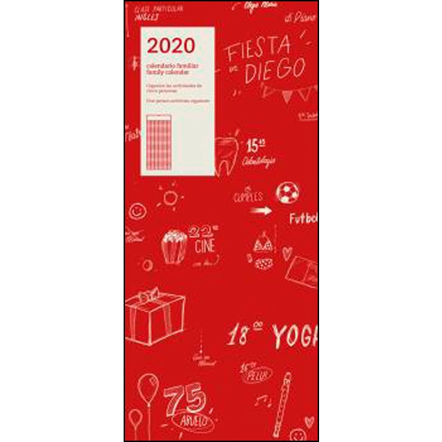Imagem 0 de 2020 calendario pared family