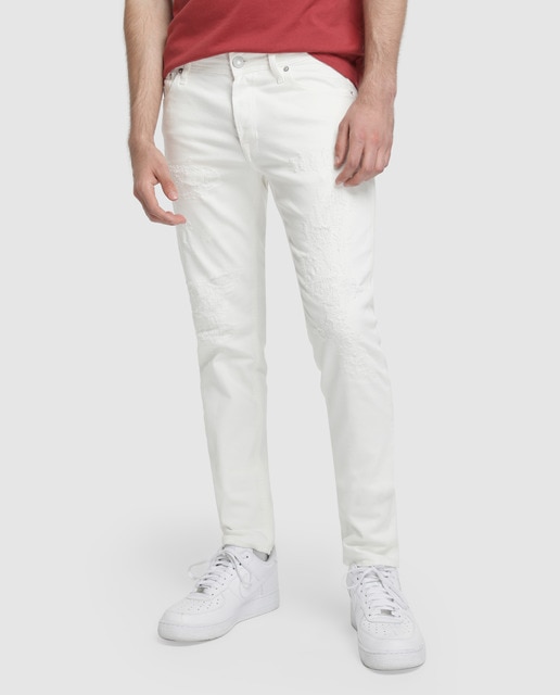 Vaquero de hombre slim JOS 559 blanco