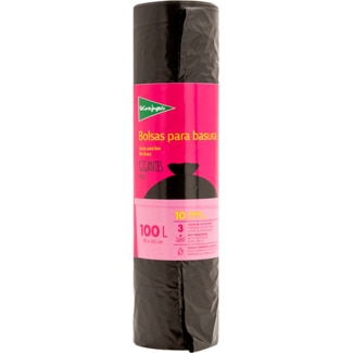Sacos do Lixo Pretos 85 x 105 cm 100 L embalagem 10 unidades - El Corte Inglés