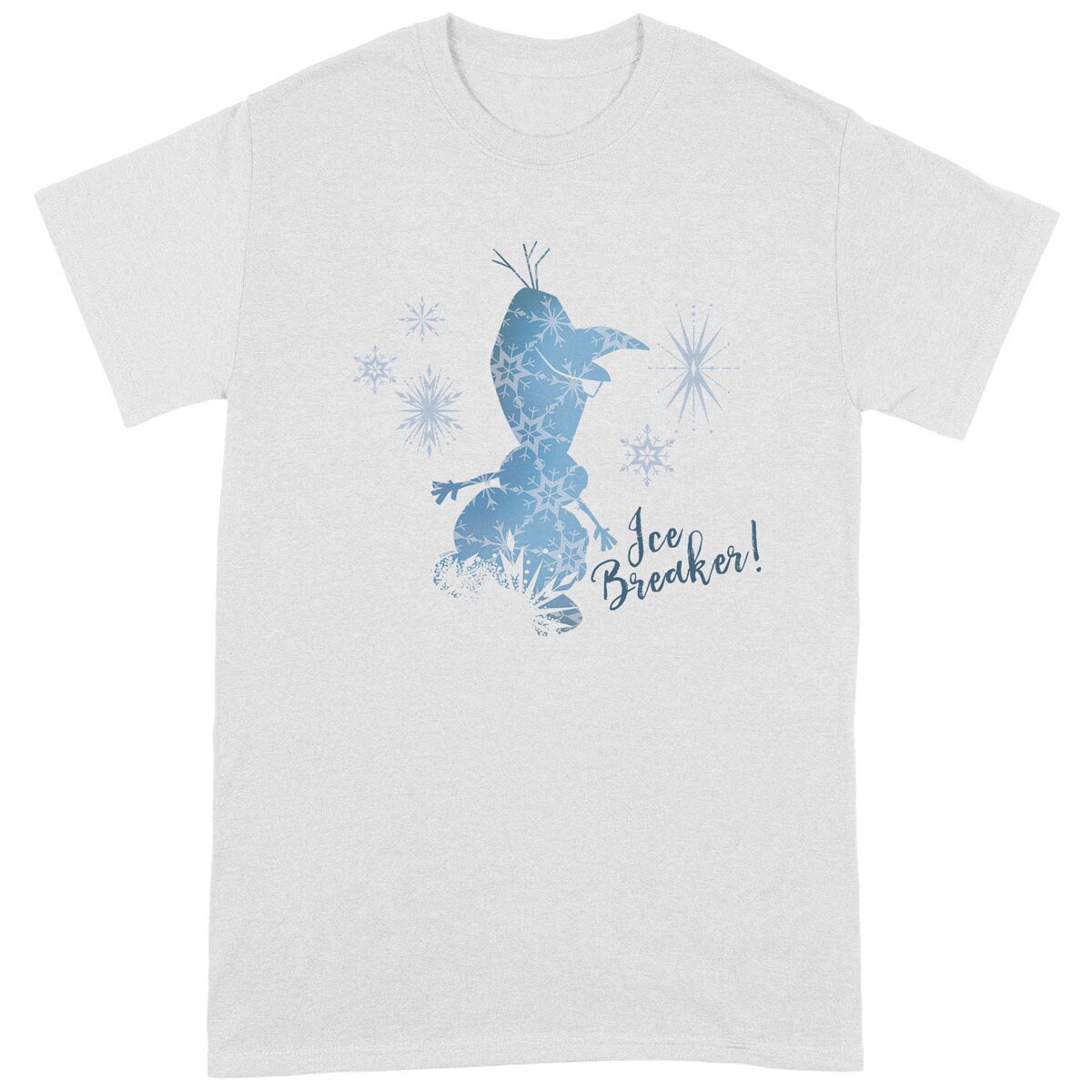Brands In Limited - Camiseta Disney Frozen II Olaf Silueta Hielo