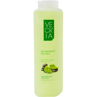 Gel de Banho Regenerante para Pele Seca com Aloe Vera e Soja embalagem 750 ml - Veckia