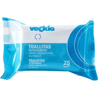 Toalhitas Refrescantes embalagem 25 unidades - Veckia