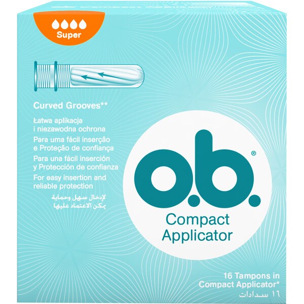 Comprar Compact Applicator tampones con aplicador super caja 16