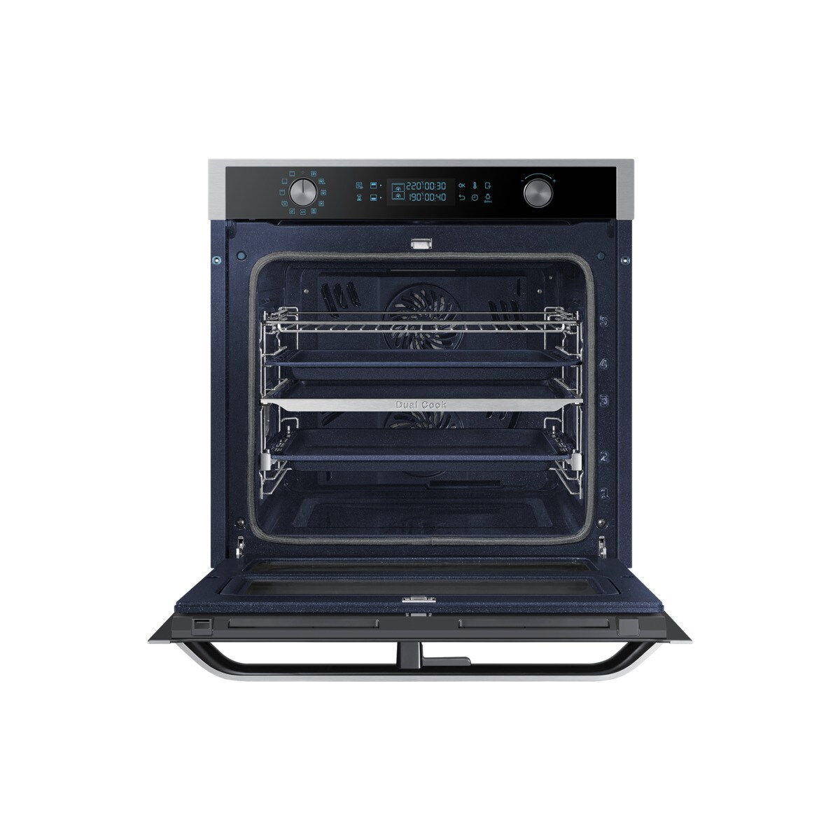 Samsung NV75K5571RS/EC - Samsung NV75N7677RS/EC - Horno Dual Cook Flex Inox  A Pirolítico Wifi - Lacasadelelectrodomestico.com