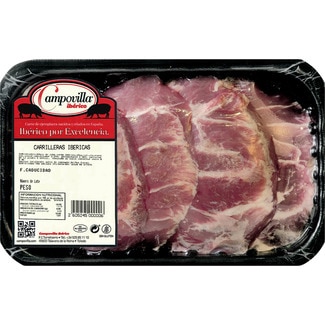 carrillada fresca de cerdo ibérico peso aproximado bandeja 500 g - Campovilla